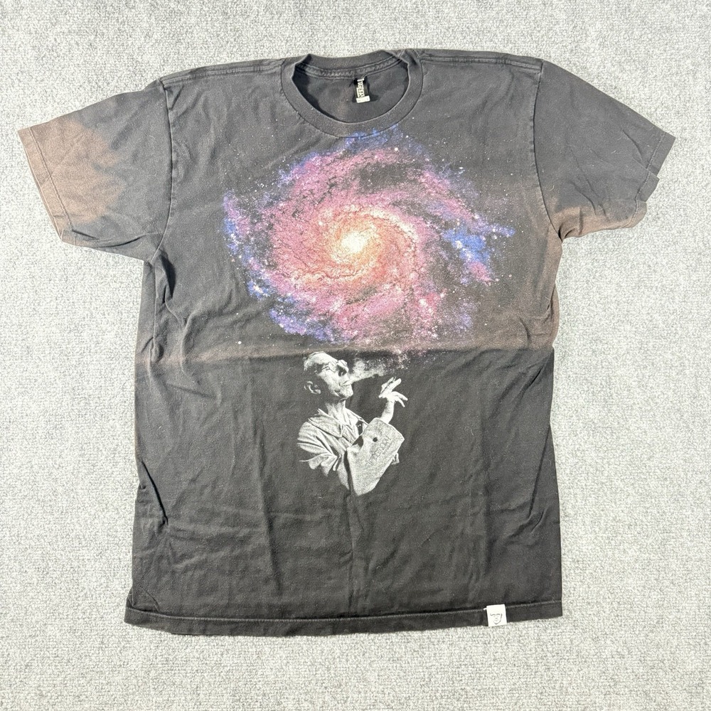 Imaginary Foundation Power Of Imagination Galaxy Men's L T-Shirt Black Y2K